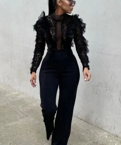 Mysite New Today In My Shadow Jumpsuit - Black