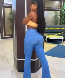 Fashion Nova Jodie High Rise Flare Jeans - Medium Blue Wash