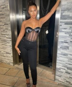 Mysite Kahula Skinny Jeans - Black