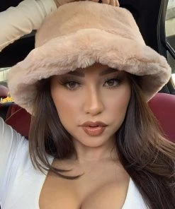 Fashion Nova New Today Keep It Cute Bucket Hat - Nude