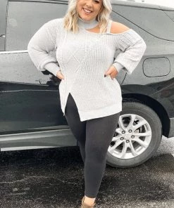 Fashion Nova Teddies & Babydolls Keeping Me Away From The Cold Sweater - Grey 13 Fashion Nova Teddies & Babydolls Keeping Me Away From The Cold Sweater - Grey