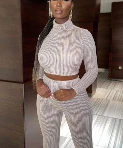Fashion Nova Knits Not Over Sweater Set - Taupe Influencer Looks