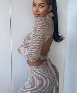Fashion Nova Knits Not Over Sweater Set - Taupe Influencer Looks