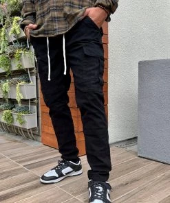 Mysite New Today Kyle Cargo Pants - Black