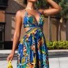 Mysite Lanai Sleeveless Maxi Dress - Blue/combo New Today