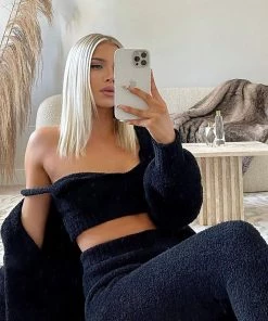 Fashion Nova Living In It 3 Piece Legging Set - Black Best Sellers