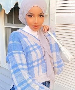 Fashion Nova Influencer Looks Living The Comfy Life Cropped Sweater - Blue