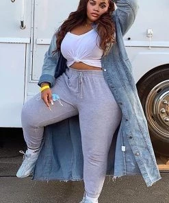 Fashion Nova Look Again Joggers - Heather Grey Influencer Looks
