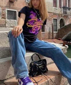 Fashion Nova Los Angeles Love Tee - Black