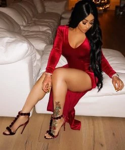 Fashion Nova Love Sex Magic Velvet Dress - Wine 24 Fashion Nova Love Sex Magic Velvet Dress - Wine