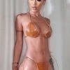 Fashion Nova Influencer Looks MTS Chasing Summer Latex 2 Piece Sunsuit - Camel