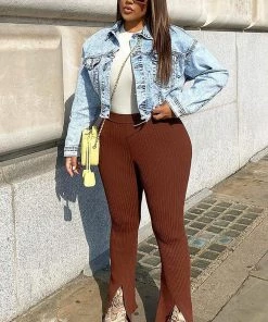 Fashion Nob Madison Crop Denim Jacket - Light Wash