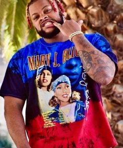 Mysite Mary J Blige Short Sleeve Tee - Black/combo New Today