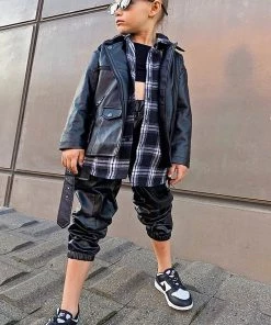 Fashion Nova Influencer Looks Mini Essential Faux Leather Moto Jacket - Black