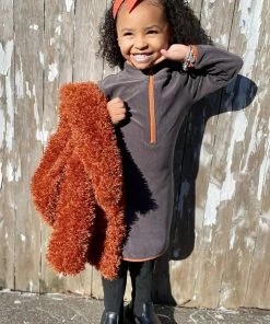 Mysite Mini Meet Me Anywhere Fleece Mini Dress - Charcoal Influencer Looks