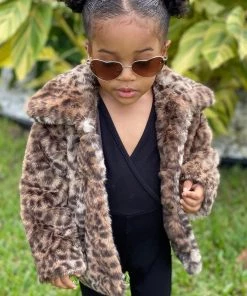 Fashion Nova Influencer Looks Mini She's Been Spotted Faux Fur Coat - Leopard