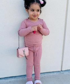 Fashion Nova Influencer Looks Mini Wanderlust Hoodie And Legging Set - Mauve
