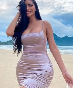 Fashion Nob Moment To Remember Mini Dress - Mauve Influencer Looks