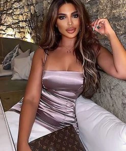 Fashion Nob Moment To Remember Mini Dress - Mauve Influencer Looks