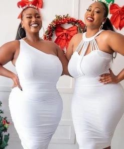 Fashion Nob My Man And Me Ruched Midi Dress - White Influencer Looks 13 Fashion Nob My Man And Me Ruched Midi Dress - White Influencer Looks