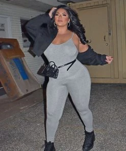 Mysite New Today Nova Season Jumpsuit - Heather Grey 33 Mysite New Today Nova Season Jumpsuit - Heather Grey