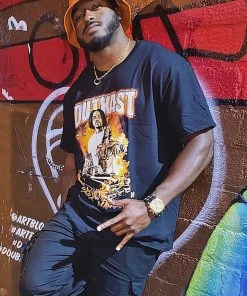 Mysite New Today Outkast Ms Jackson Short Sleeve Tee - Black