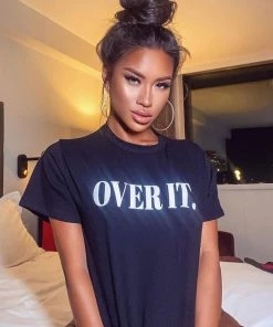 Fashion Nova Over It Tunic Top - Black Influencer Looks