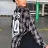 Fashion Nova Paris Plaid Maxi Top - Black/White