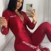 Fashion Nova Platinum Status Jumpsuit - Red