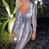Fashion Nova Portrait Of Our Love Dress - Grey Multi Influencer Looks