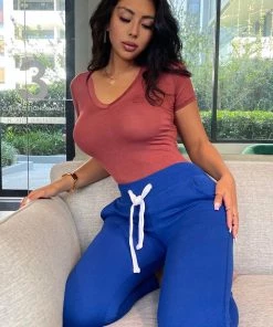 Mysite Jet Setter Relaxed Vibe Joggers - Blue