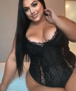 Fashion Nob Somebody To Love II Lace Teddy - Black