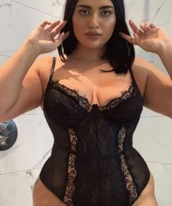 Fashion Nob Somebody To Love II Lace Teddy - Black