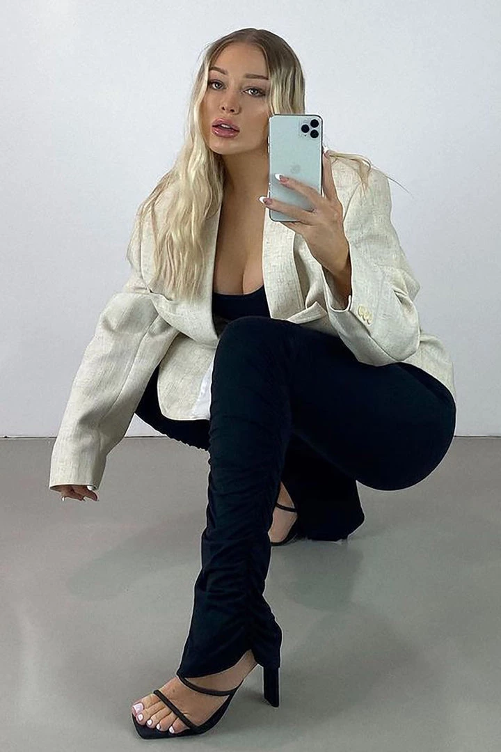 Mysite Influencer Looks Stacked Honey High Rise Pant - Black 3 Mysite Influencer Looks Stacked Honey High Rise Pant - Black