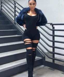 Fashion Nova Take Me To Miami Nova Season Jumpsuit - Black