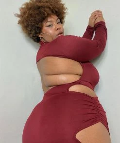 Fashion Nob Time Of Your Life Midi Dress - Wine Influencer Looks