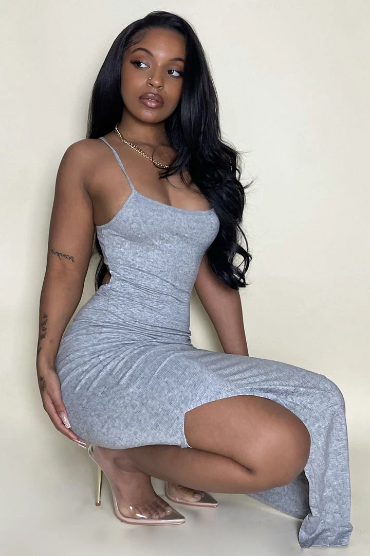 Mysite True Story Maxi Dress - Heather Grey 2 Mysite True Story Maxi Dress - Heather Grey