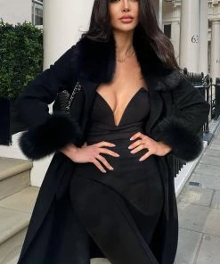 Mysite Victoria High Waisted Dress Pants - Black