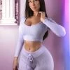 Fashion Nova Jet Setter Wanderlust Hoodie - Lavender