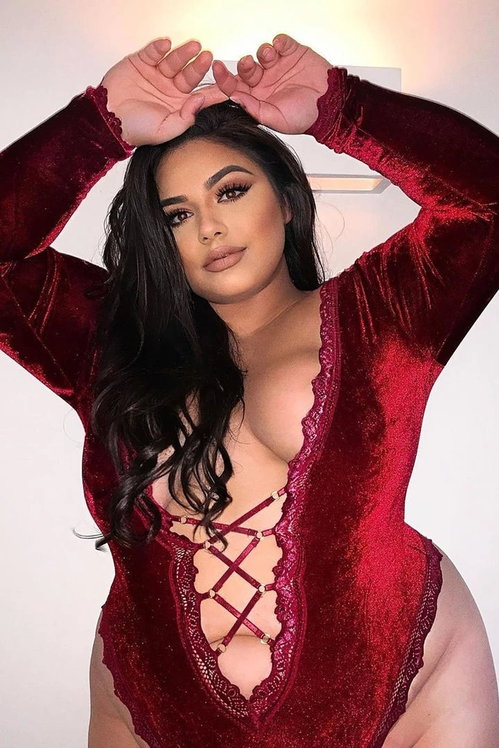 Fashion Nova Teddies & Babydolls Wine By The Fireplace Long Sleeve Velvet Teddy - Wine 3 Fashion Nova Teddies & Babydolls Wine By The Fireplace Long Sleeve Velvet Teddy - Wine