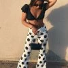 Fashion Nova New Today You Are Spot On Flare Jeans - White/combo