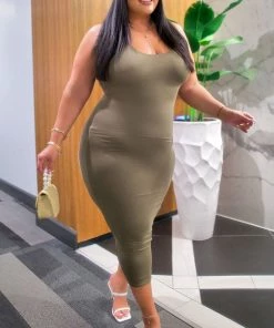 Fashion Nob DRESSES Your Needs Met Dress - Olive 13 Fashion Nob DRESSES Your Needs Met Dress - Olive