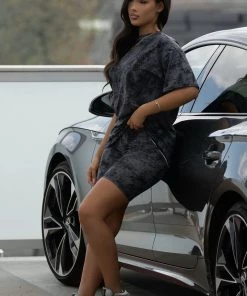 FashionNob Chelsea Biker Short Set - Black Influencer Looks