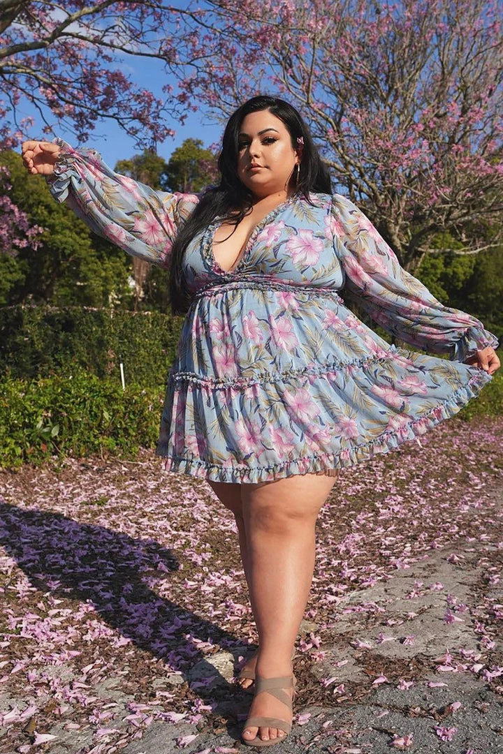 Mysite In A Ruffle Mini Dress - Blue/combo NEW IN 5 Mysite In A Ruffle Mini Dress - Blue/combo NEW IN